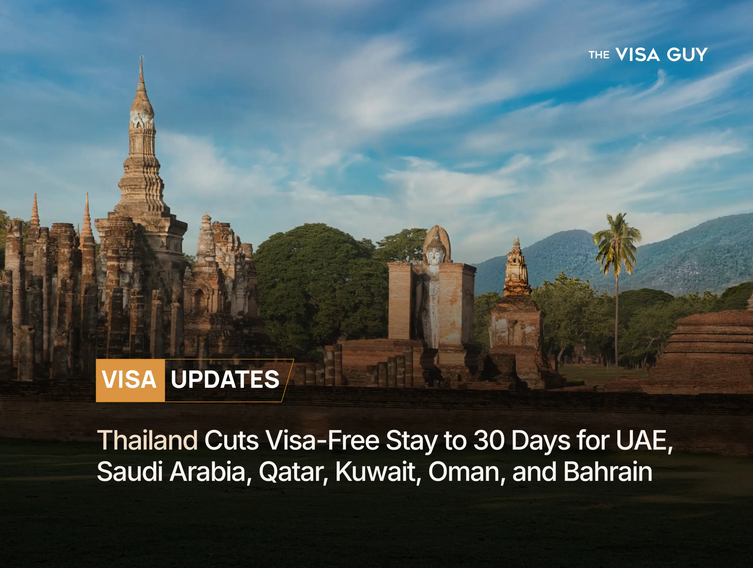 Thailand Cuts Visa-Free Stay to 30 Days